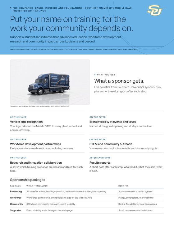 Cover of the Sponsors PDF